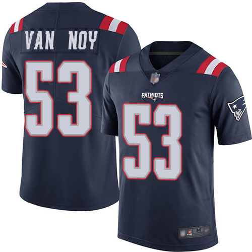 New England Patriots Football 53 Rush Vapor Untouchable Limited Navy Blue Men Kyle Van Noy NFL Jersey